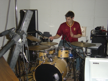 JUL ... plays the drums!